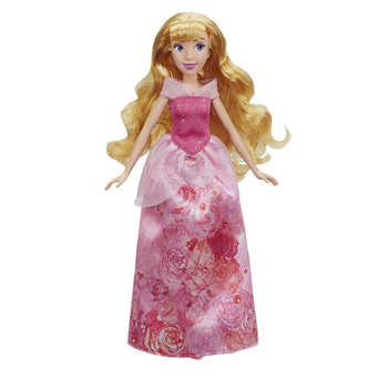 Hasbro, Śpiąca Królewna, Aurora, lalka 27 cm, brokatowa suknia