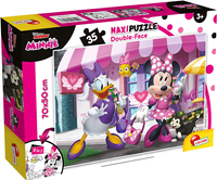 Disney Junior, Myszka Minnie i Daisy, Puzzle dwustronne 35 el., obrazek dwustronny, standardowe puzzle i po odwróceniu do kolorowania, dla dzieci w wieku 3+
