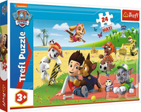 Duże puzzle Psi Patrol - Ekipa na kocu - 24 el. - Trefl