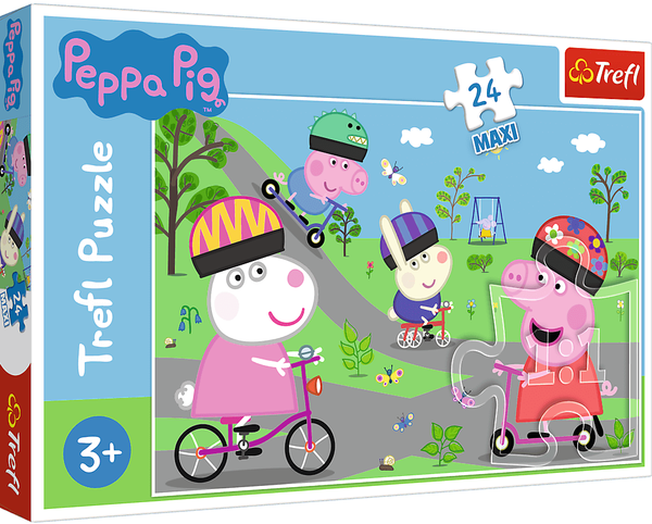 Świnka Peppa, puzzle MAXI 24 el. Trefl