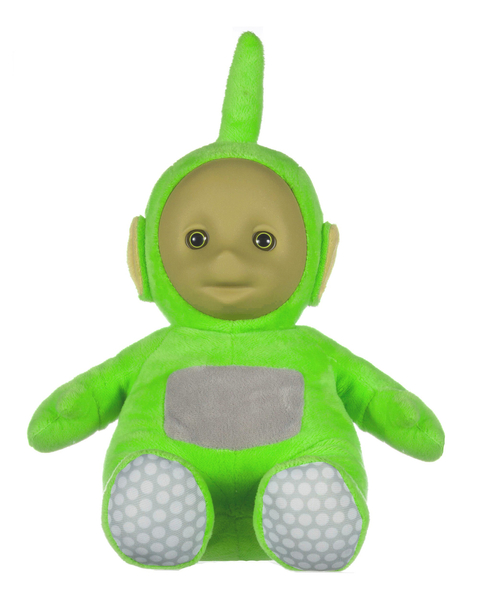 Teletubisie, Siedząca maskotka pluszowa, zielony Teletubiś Dipsy