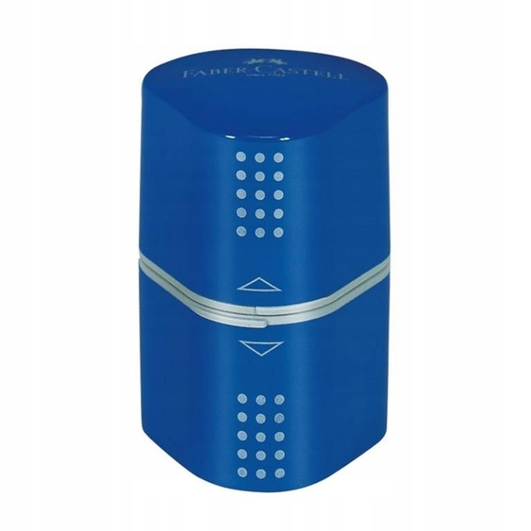 Temperówka ręczna z pojemniczkiem, Niebieska, Faber-Castell