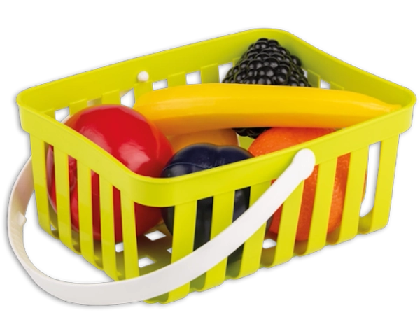 Androni, Mini koszyk z owocami dla dzieci 8 szt. - 60, włoskie zabawki dla dziewczynek, zabawa w zakupy sklepik