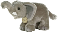 ZWIERZAKI: Aurora World, Maskotka pluszowa Słoń, 28 cm, seria MiYoni, miła w dotyku realistyczna