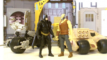 Figurki Batman i Bane Zestaw Bitwa w banku - Mattel
