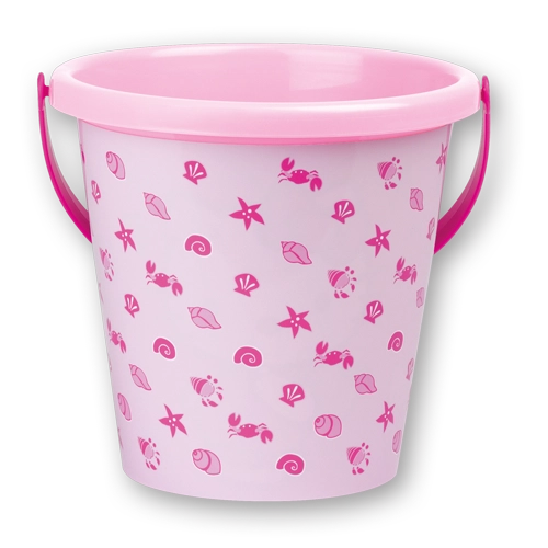 Androni, Wiaderko do piasku, różowe 41, z wysokiej jakości plastiku, wyprodukowane we Włoszech