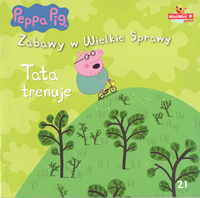 Świnka Peppa - książka - Tata trenuje