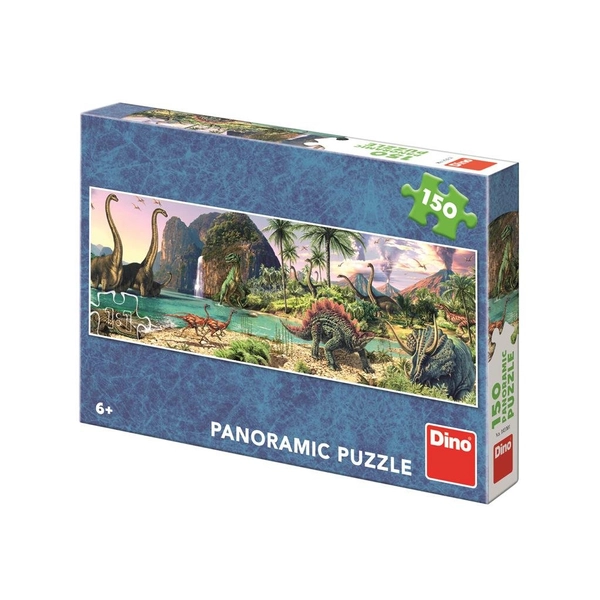 Dinozaury: Puzzle panoramiczne 150 el. Dino