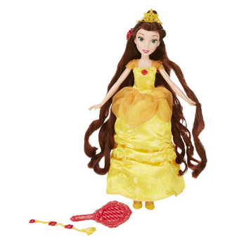Księżniczki Disneya - lalka z długimi wlosami i akcesoriami - Bella - 28 cm