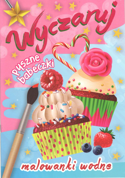 Kolorowanka wodna: Wyczaruj pyszne babeczki BL