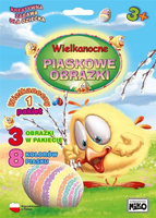 Piaskowe obrazki Wielkanocny pakiet 1: Kurczaczek i pisanka